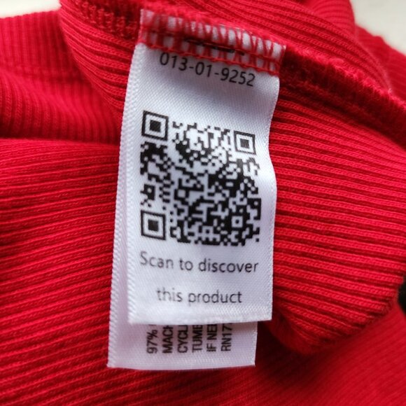 Universal Thread Top Womens Size M Medium Solid Red Ribbed Crop Short Sleeve - Picture 6 of 7